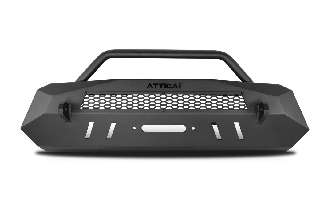 ATTTA01A101-BX – WINJET Bumper, One Piece Design Direct Fit With Bull Bar With Internal Winch Mount With Recovery Tow...